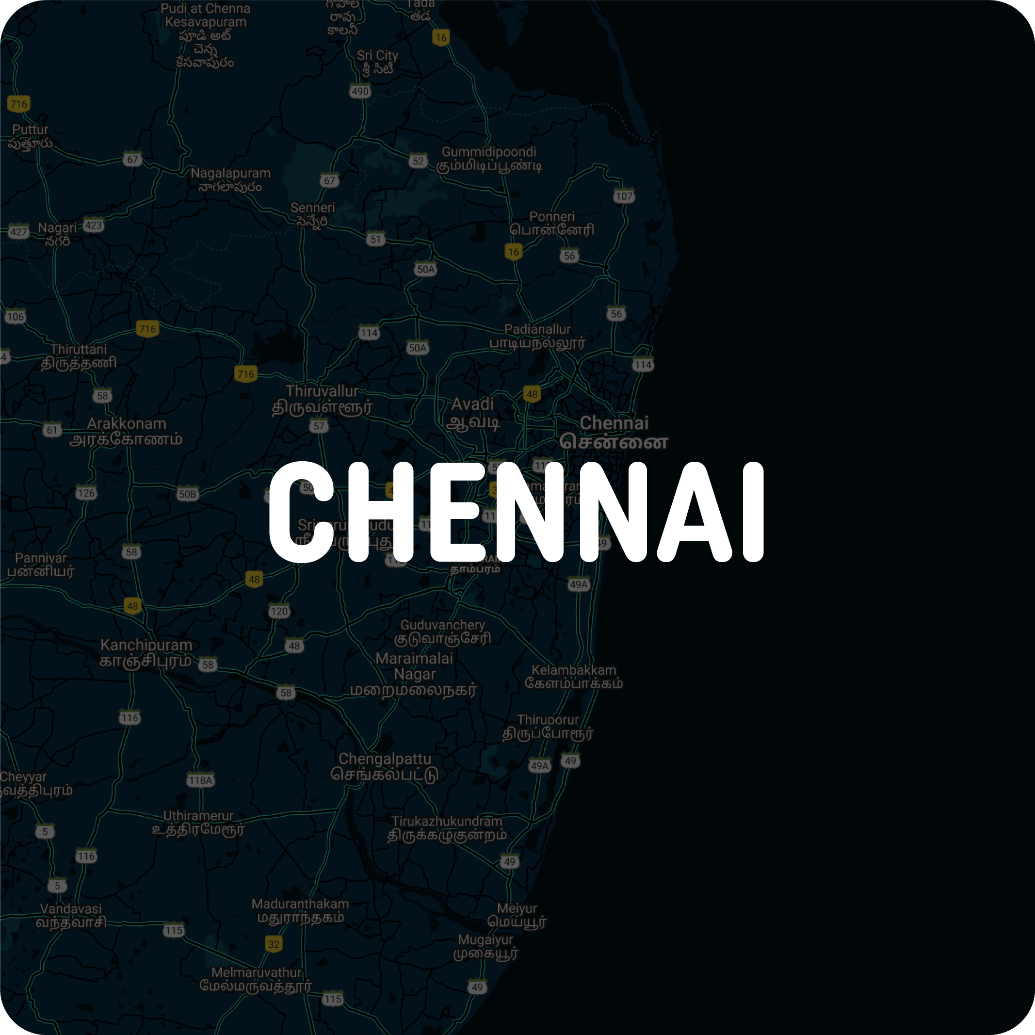 Chennai - Map
