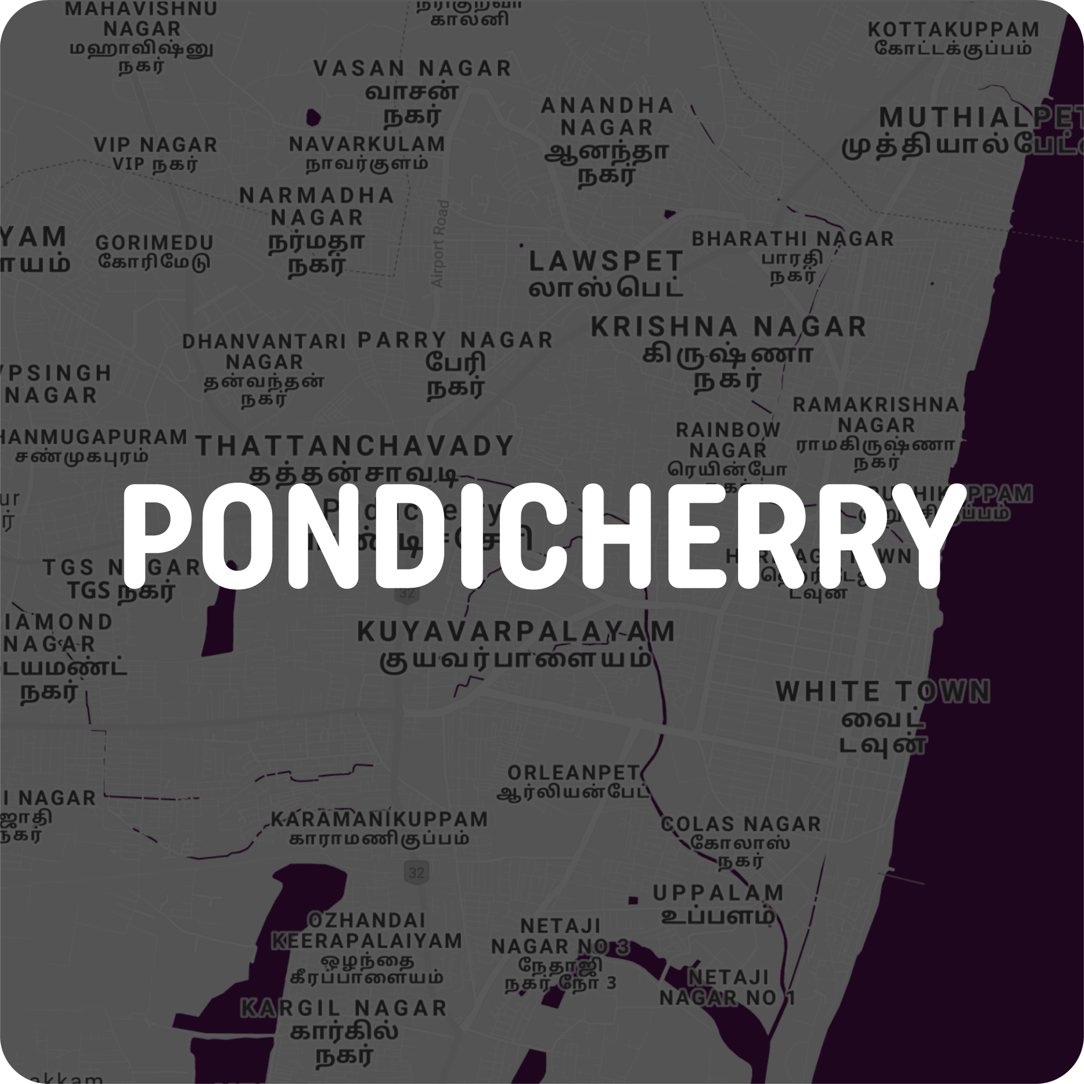 Pondicherry - Map