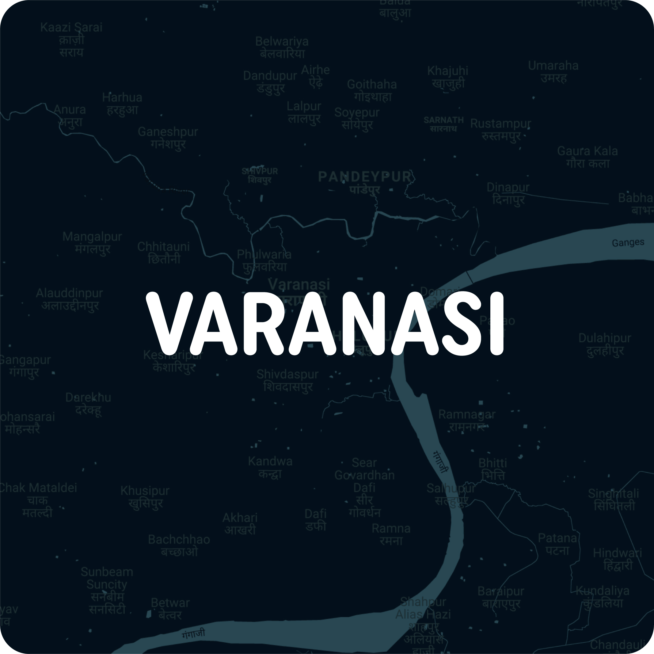 Varanasi - Map