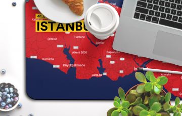 ISTANBUL-MAP DESK MAT