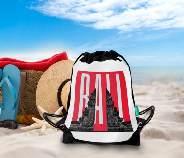 BALI-HANDARA GATE DRAWSTRING BAG