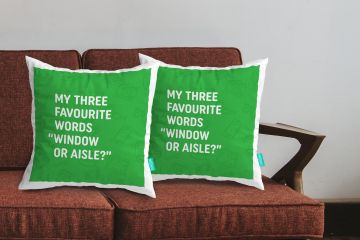 WINDOW OR AISLE CUSHION COVERS - PACK OF 2
