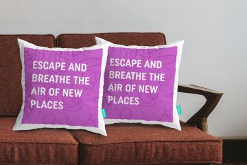 ESCAPE AND BREATHE THE AIR CUSHION COVERS - PACK OF 2