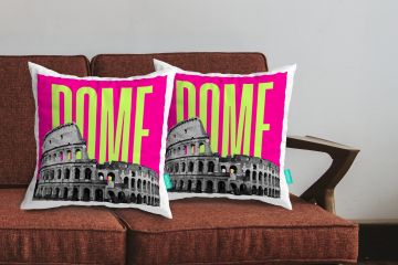 ROME-COLOSSEUM CUSHION COVERS - PACK OF 2