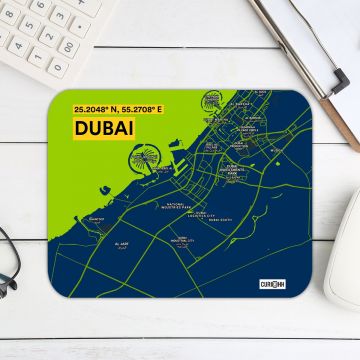 DUBAI-MAP MOUSE PAD