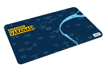 VARANASI-MAP DESK MAT
