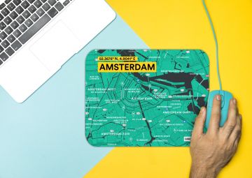 AMSTERDAM-MAP MOUSE PAD