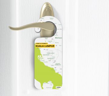 KUALA LUMPUR-MAP DOOR HANGER