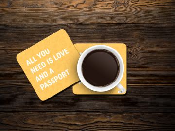 ALL YOU NEED COASTERS - PACK OF 4
