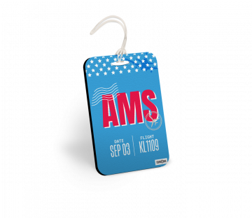 AMSTERDAM BAGGAGE TAGS - PACK OF 2