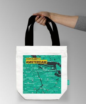 AMSTERDAM-MAP TOTE BAG