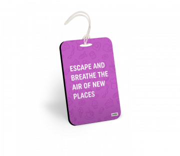 ESCAPE AND BREATHE THE AIR BAGGAGE TAGS - PACK OF 2