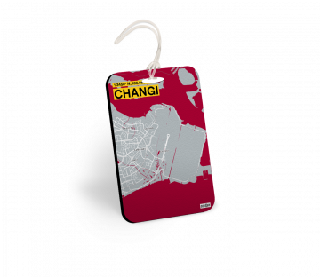CHANGI-MAP BAGGAGE TAGS - PACK OF 2