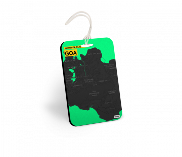 GOA-MAP BAGGAGE TAGS - PACK OF 2