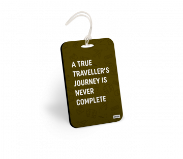 A TRUE TRAVELLER BAGGAGE TAGS - PACK OF 2