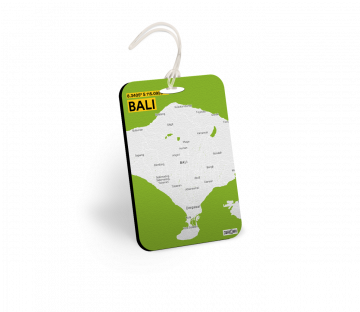 BALI-MAP BAGGAGE TAGS - PACK OF 2