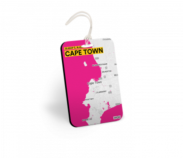 CAPE TOWN-MAP BAGGAGE TAGS - PACK OF 2