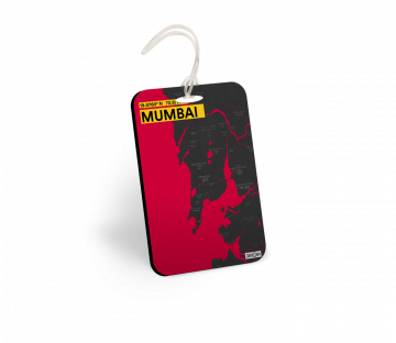 MUMBAI-MAP BAGGAGE TAGS - PACK OF 2