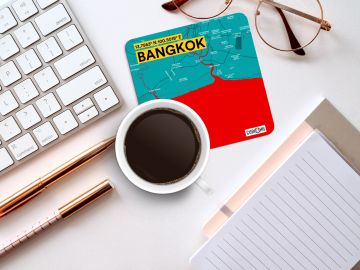 BANGKOK-MAP COASTERS - PACK OF 4
