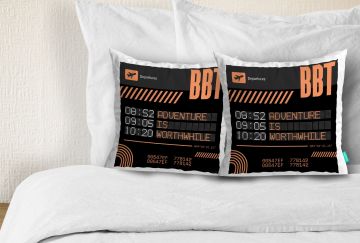 BE BACK TOMORROW CUSHION COVERS - PACK OF 2