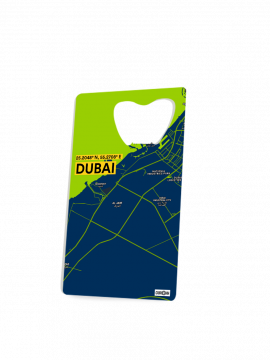 DUBAI-MAP BOTTLE OPENER