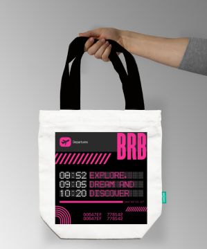 BE RIGHT BACK TOTE BAG