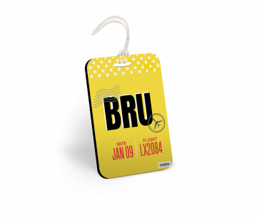 BRUSSELS BAGGAGE TAGS - PACK OF 2