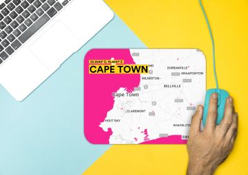 CAPE TOWN-MAP MOUSE PAD 