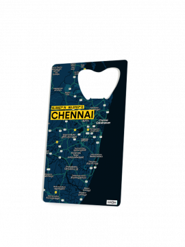 CHENNAI-MAP BOTTLE OPENER
