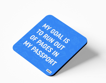 MY PASSPORT COASTERS - PACK OF 4