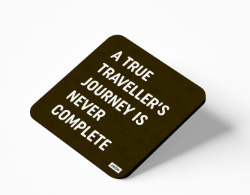 A TRUE TRAVELLER COASTERS - PACK OF 4