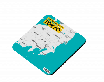 TOKYO-MAP COASTERS - PACK OF 4