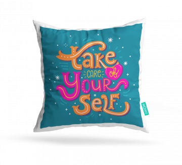 TAKE CARE YOURSELF CUSHION COVERS - PACK OF 2