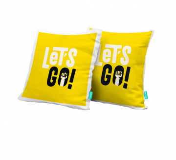LET'S GO CUSHION COVERS - PACK OF 2