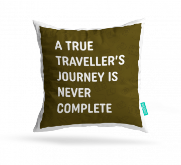 A TRUE TRAVELLER CUSHION COVERS - PACK OF 2