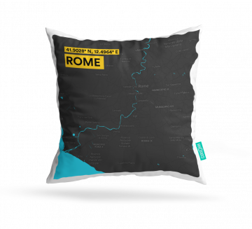 ROME-MAP CUSHION COVERS - PACK OF 2