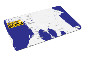 MANILA-MAP DESK MAT