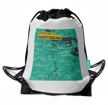 AMSTERDAM-MAP DRAWSTRING BAG