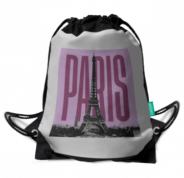 PARIS-EIFFEL TOWER DRAWSTRING BAG