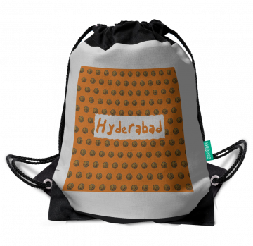 LOVE OF FOOD-HYDERABAD DRAWSTRING BAG