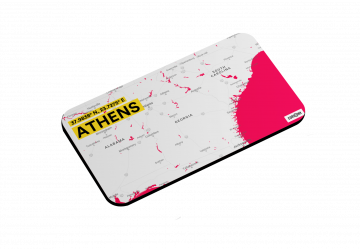 ATHENS-MAP MAGNET