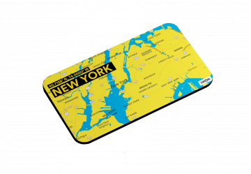 NEW YORK-MAP MAGNET 