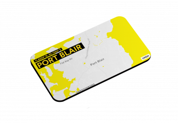 PORT BLAIR-MAP MAGNET