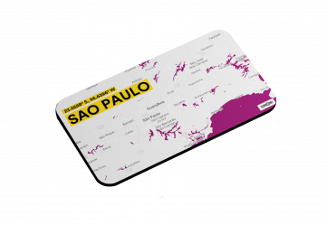 SAO PAULO-MAP MAGNET