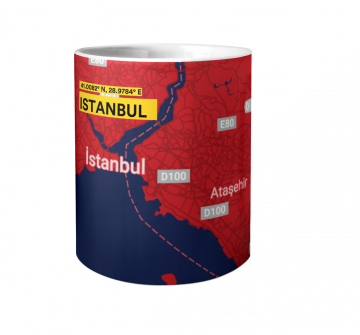 ISTANBUL-MAP PEN HOLDER