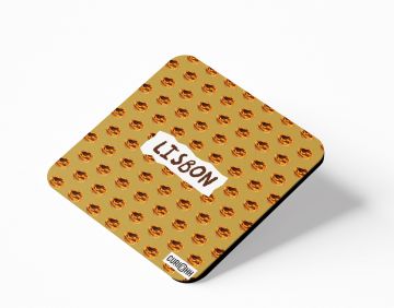 LOVE OF FOOD-LISBON COASTERS - PACK OF 4