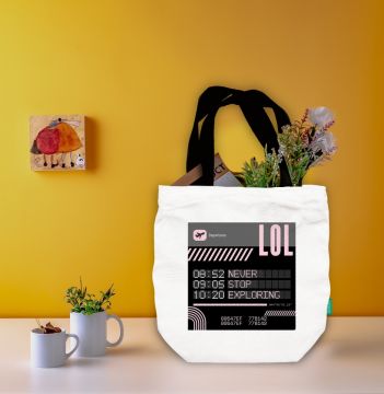 LAUGH OUT LOUDLY TOTE BAG
