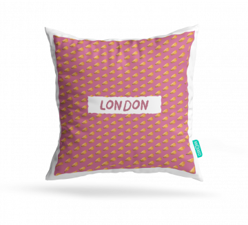 LOVE OF FOOD-LONDON CUSHION COVERS - PACK OF 2