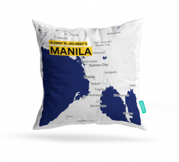 MANILA-MAP CUSHION COVERS - PACK OF 2
