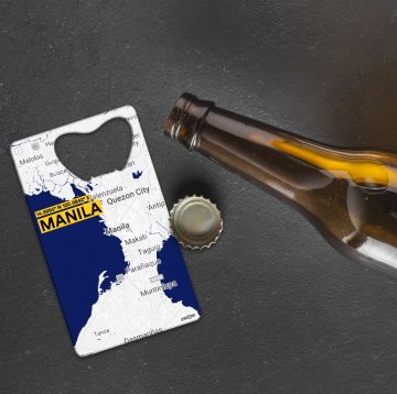 MANILA-MAP BOTTLE OPENER